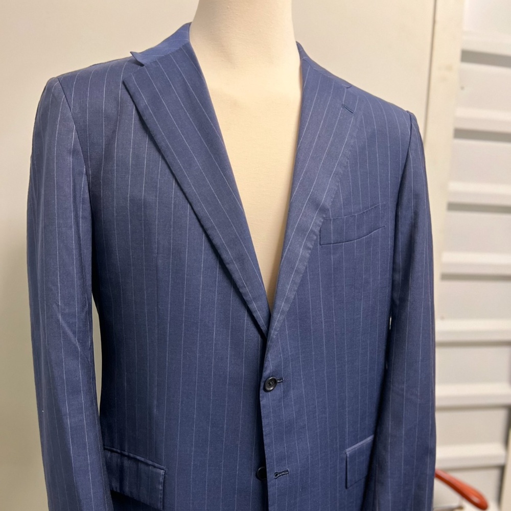 KiTON Pure Cashmere Suit All Season Pinstripe Flawless